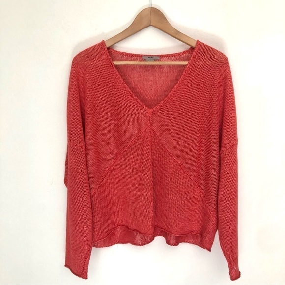 Helmut Lang Linen Oversized Open Knit Sweater - Picture 4 of 12